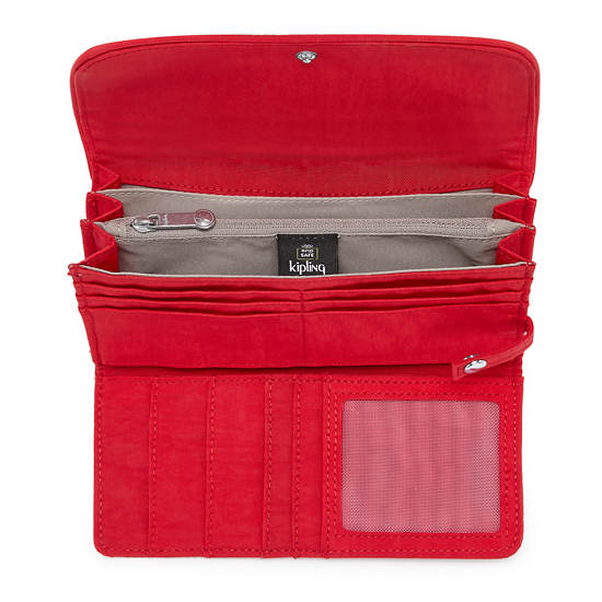 Kipling Money Land Snap Wallet Wallets Red Rouge | CA 2193GS